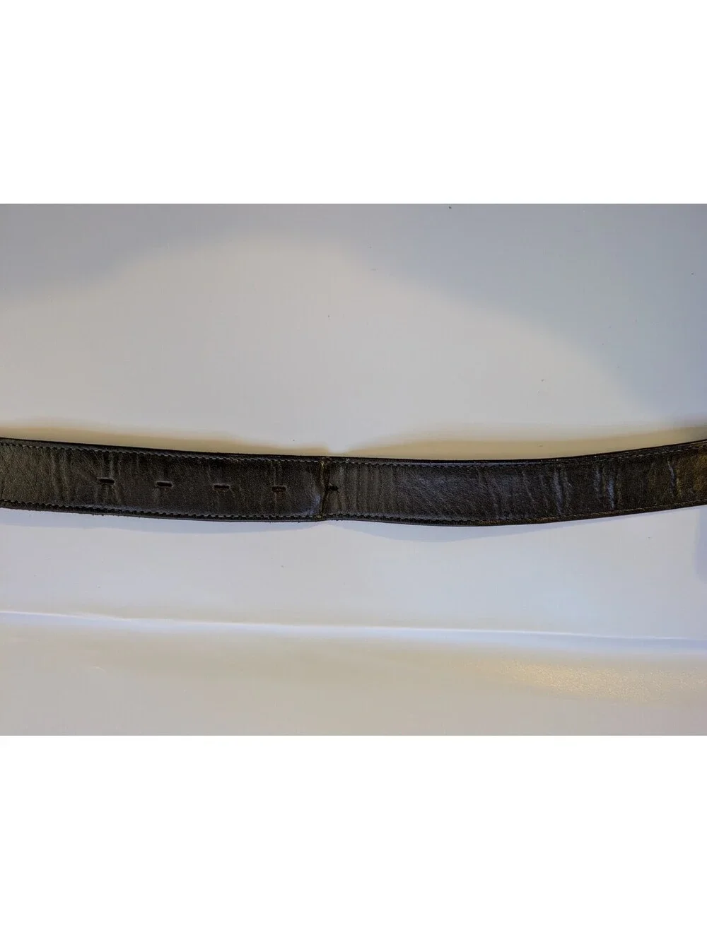 Vintage Justin Top Grain Cowhide Leather Western Belt Strap Made USA 38